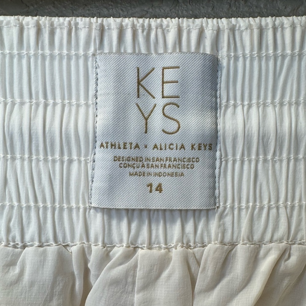 NWOT Athleta + Alicia Keys “Keys High Waist Utility Pant” White/Cream - Picture 11 of 14